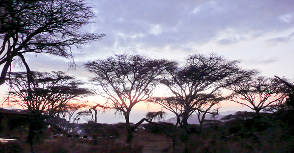 Camp on rim of Ngorngoro Crater