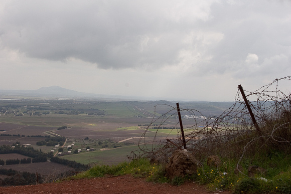 Looking into Syria from the Golan Heights