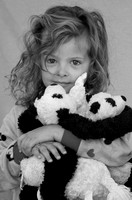 Annika with Two Pandas